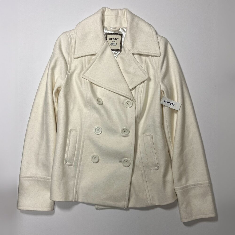 Old Navy White/Cream Peacoat